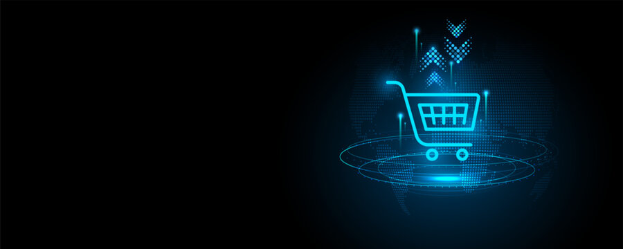 Abstract background image, global online shopping concept
