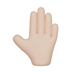 Fototapeta premium open hand 3D icon