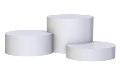 Podium realistic geometrical 3d rendering