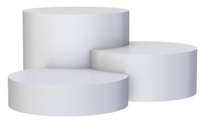 Podium realistic geometrical 3d rendering