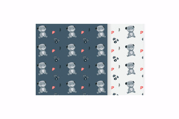 cute bear pattern background