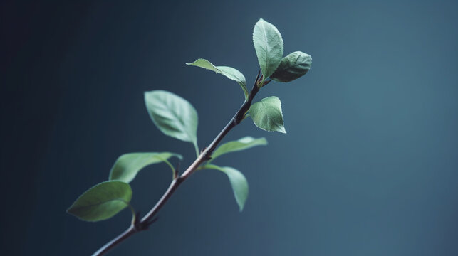 branch of a willow HD 8K wallpaper Stock Photographic Image