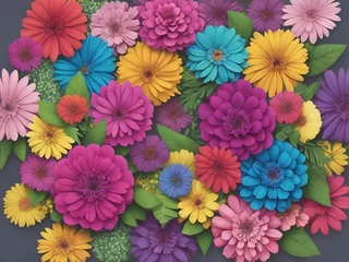 Meubelstickers flowers background © alejandro