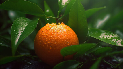 orange in the garden HD 8K wallpaper Stock Photographic Image