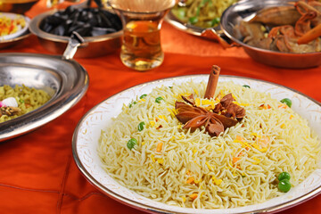 Exquisite Middle Eastern Rice Dish A Flavorful Blend of Spices and Aromas