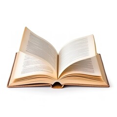 Obraz premium Opened book on white background