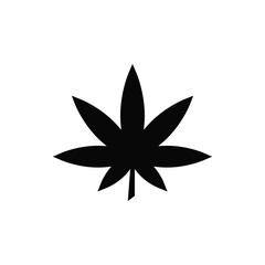 Cannabis leaf icon vector sign and symbol