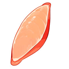 Red fish salmon for sushi