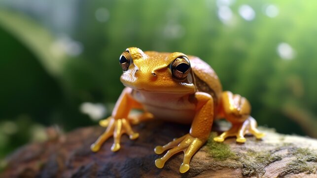Photo of a cute frog