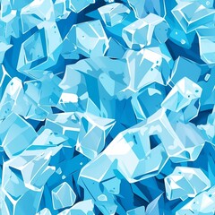 Naklejka premium Seamless Ice Pattern