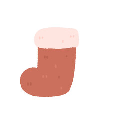 sock Christmas Symbols  Colorful christmas icons isolated