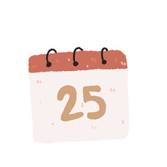 calendar Christmas Symbols  Colorful christmas icons isolated