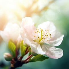 Fototapeta na wymiar cherry blossom close-up 