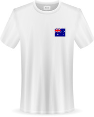 T-shirt with Australia flag