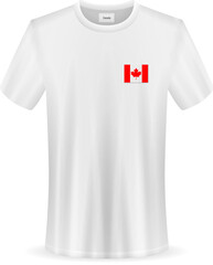 T-shirt with Canada flag