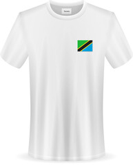 T-shirt with Tanzania flag