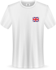 T-shirt with UK flag