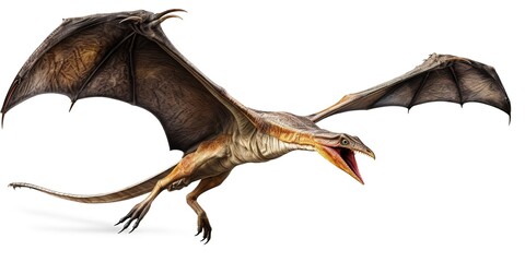 Photo of a Pterodactyl isolated on a white background