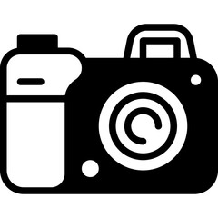 camera solid line icon