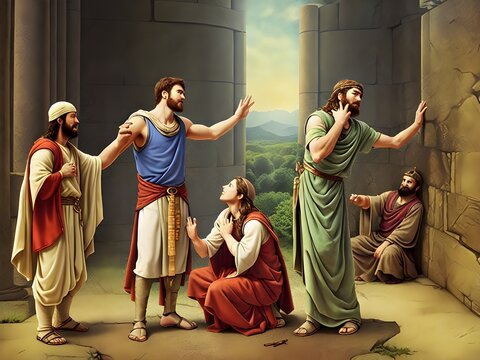 Biblical Story, Generative AI Illustration