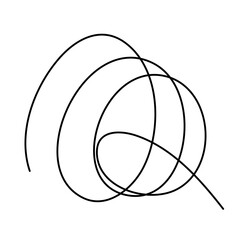Illustration of a Black Thread Spool