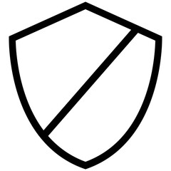 An icon of lock lone design 