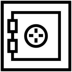 Obraz premium Set of Linear Style Security and Protection