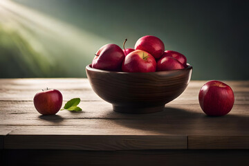 Fototapeta na wymiar apples in a bowl