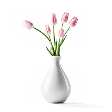 Vase photo with on a white background