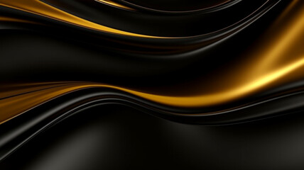 Obraz na płótnie Canvas Luxury black background combine with glowing golden lines