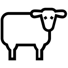 Set of Linear Style Veterinary Icons 

