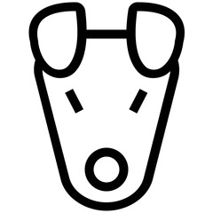 Set of Linear Style Veterinary Icons 

