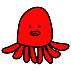 Red squid