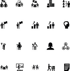 Working Human Vector Icons