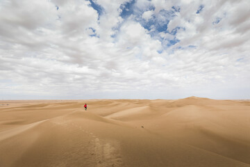 A windy day in the desert.