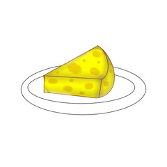 cheese on a plate