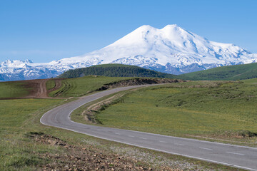 Road to Elbrus. Kabardino-Balkaria, Russia