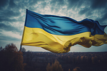ウクライナの国旗のイメージ：AI生成画像