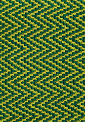 Crochet wave pattern. Yellow green overlay mosaic pattern