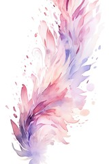 Blush pink and lilac bubbles forming a border frame