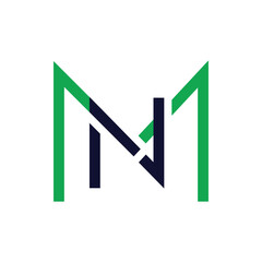 MN letter background vector design, MN logo design.	