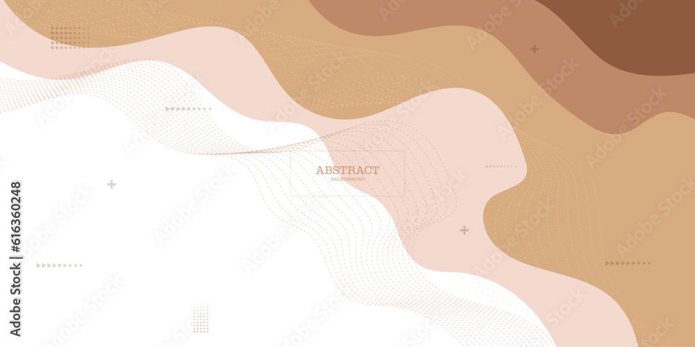 Poster abstract wave vector abstract background flat design