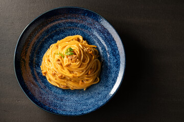 うにの濃厚クリームスパゲッティー