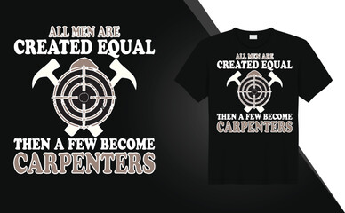 Carpenter graphics tshirt design Free Vector
