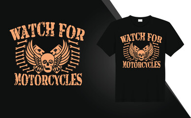 Motorcycle motorbike riding tshirt design Free Vector
