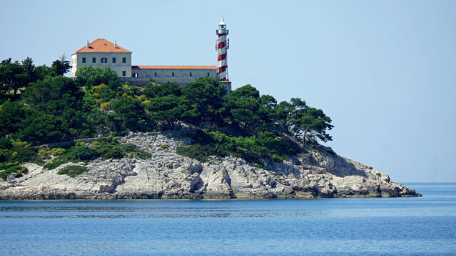 lighthouse on kornati islands in croatia