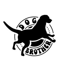 dog brother svg design