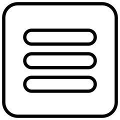 Fototapeta premium Menu Basic UI icon