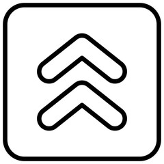 Upward Basic UI icon