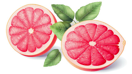 Grapefruit in Watercolor with Generative AI